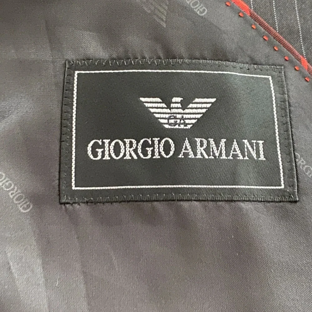 Giorgio Armani Main line Vintage C.2000 Navy Blue 3 Btn Wool Blazer Jacket 46R